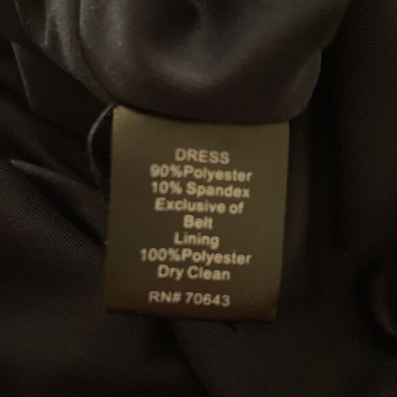 Jessica Howard Women’s Navy Velvet Split Sleeve Blouson Dress 12 NWT - Picture 9 of 9